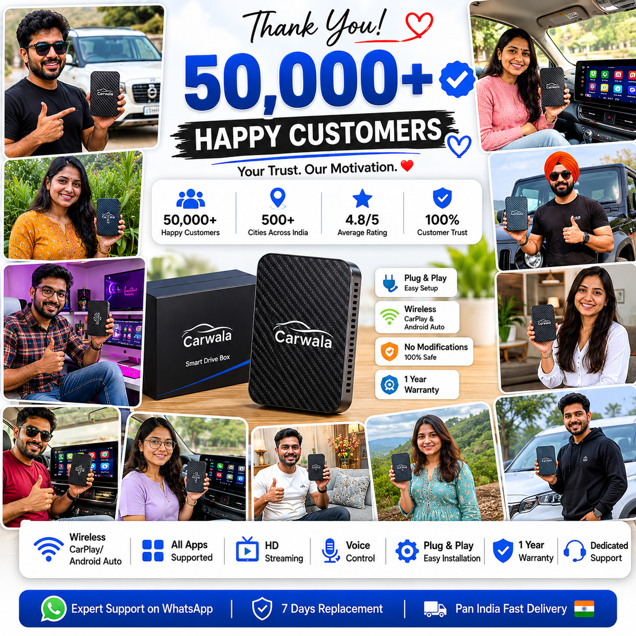 All New Carwala Carplay/Android Auto Device